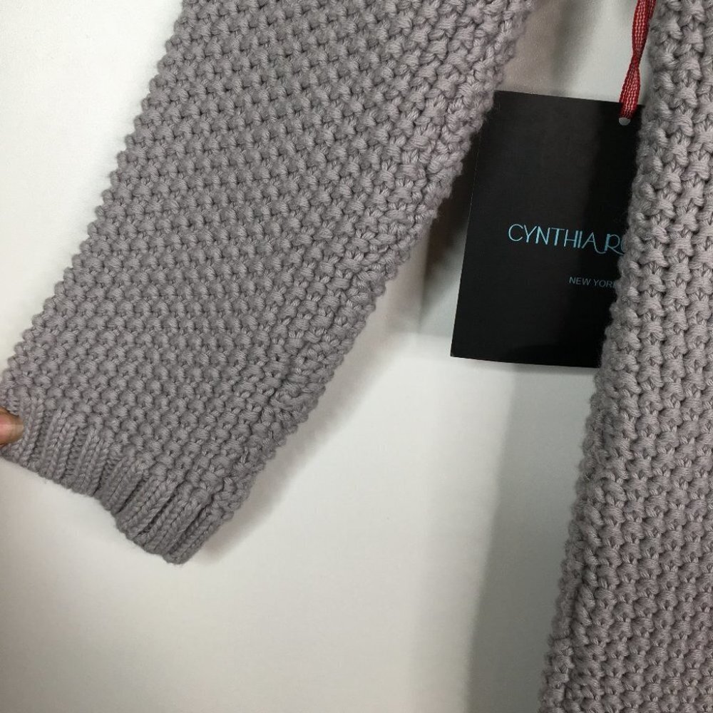Cynthia Rowley Chunk Knit Button Back Sweater - Picture 11 of 11